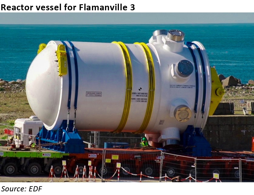 Flamanville 3 reactor vessel