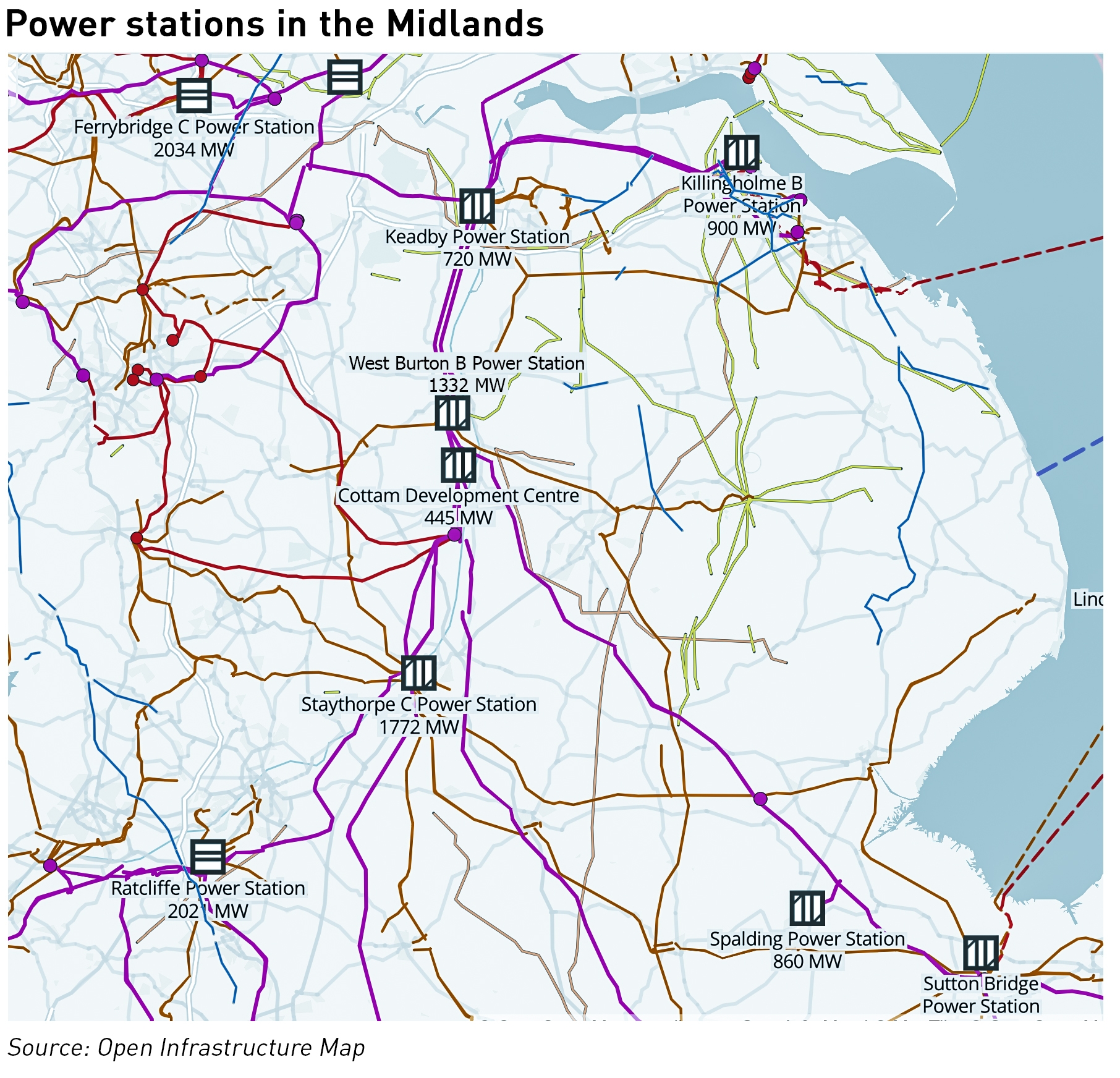 power stations in the Midlands