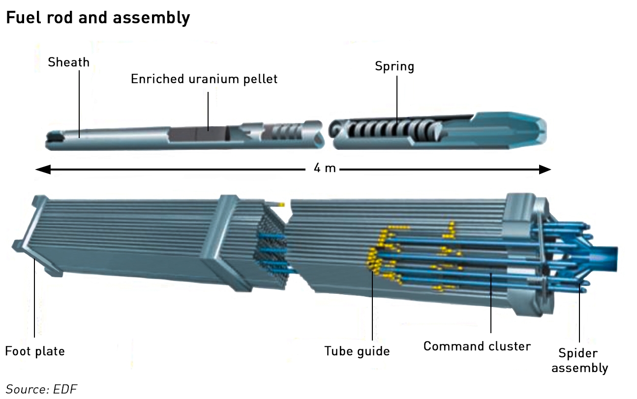 EPR fuel assembly