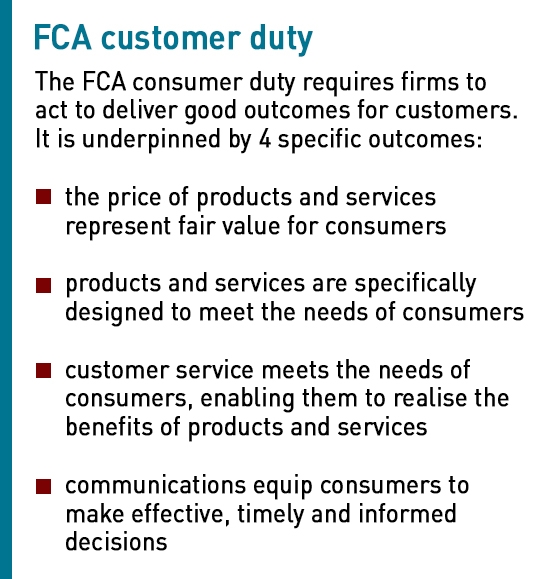 FCA customer duty