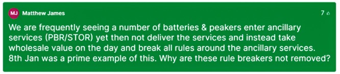 Transparency forum question about reserve