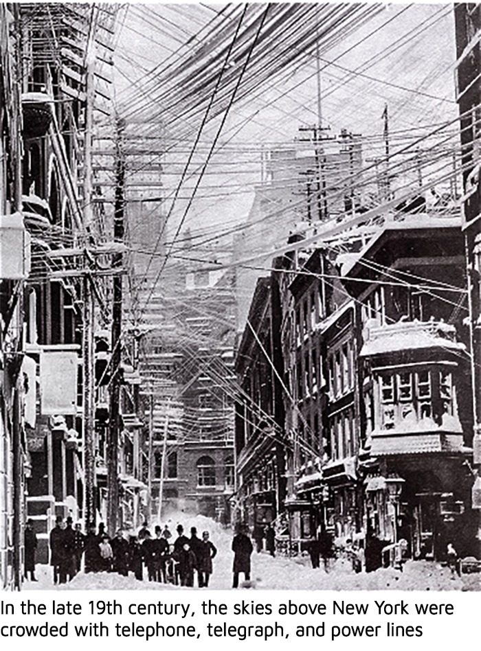 NY overhead cables